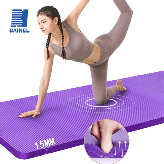 15MM//20MM Thick Non-slip Yoga Mat High-density Sports Fitness Mat Home Sports Pilates Gymnastics Exercise Gymnastics